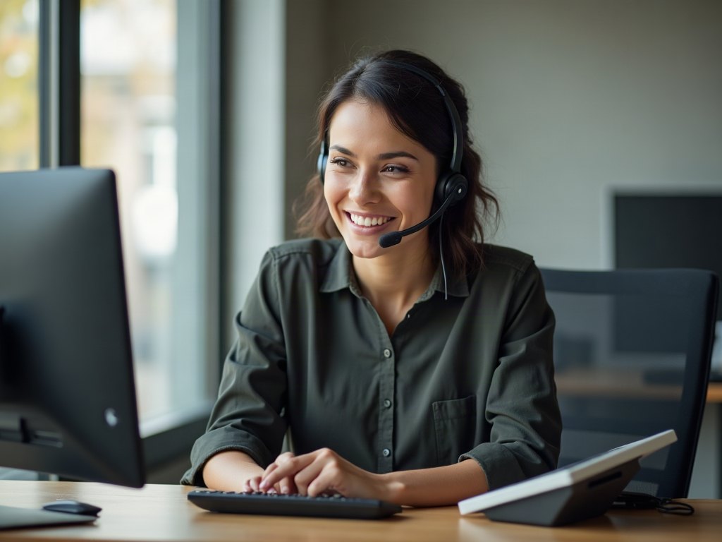 An AI agent handling calls and messages for a small business